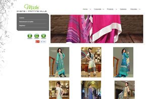 Madni Textile website design